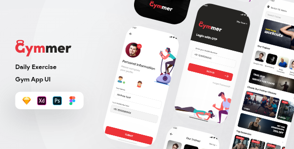 Gymmer - Gym UI Kit