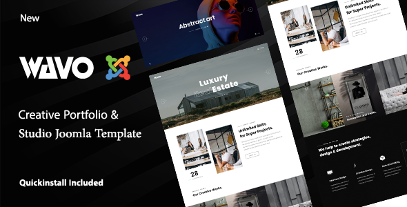 Wavo - Creative Portfolio & Agency Joomla 6 Template listing image