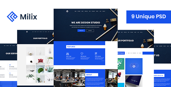 Milix - Creative Agency Template product preview