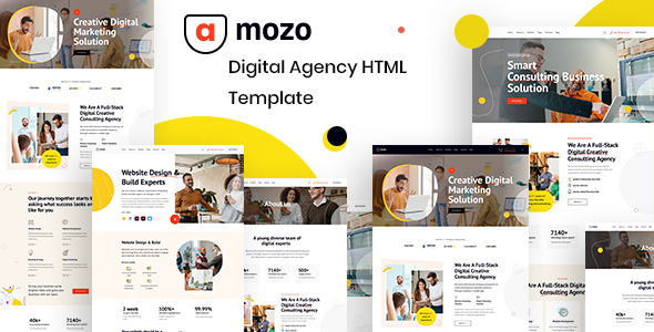 Preview image for Amozo - Digital Agency HTML Template