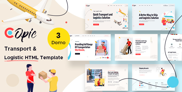Copic – Logistics HTML Template listing image