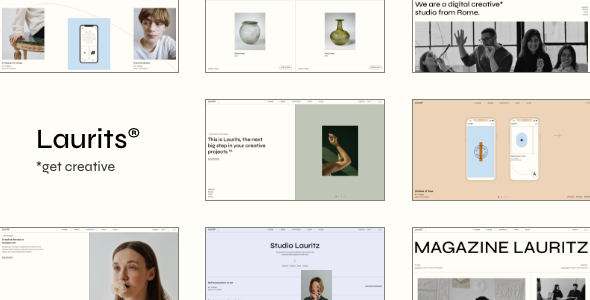 Laurits - Portfolio and Agency WordPress Theme product preview