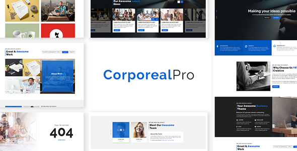 CorporealPro - Business / Corporate / Creative / Agency / Personal / Technology HTML Template product preview