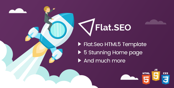Flat SEO - HTML Bootstrap 4 Template