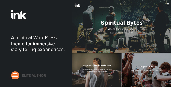 Ink — A WordPress Blogging theme to tell Stories product preview