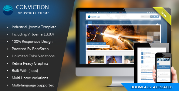 Conviction - Responsive Multi-Purpose Joomla Theme