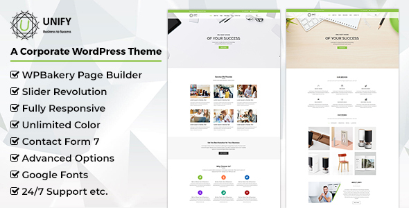 Unify- Corporate WordPress Theme