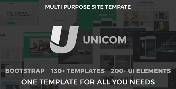 Unicom Responsive Multi Purpose Template listing image