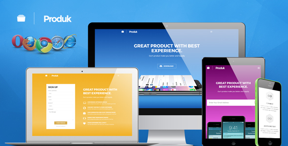Produk Responsive Showcase Landing Page listing image