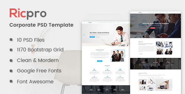 Ricpro - Corporate PSD Template