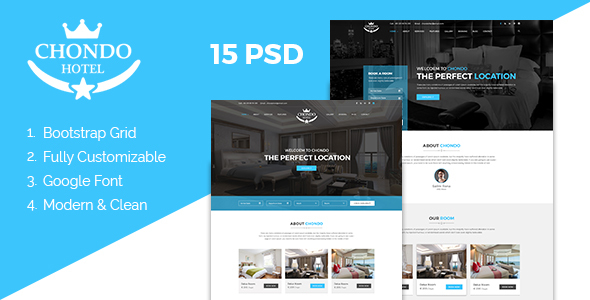 Chondo - Hotel PSD Template