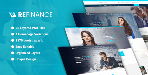 Refinance - Finance / Tax / Corporate PSD Template