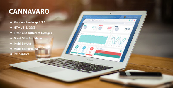 Cannavaro - Notepad Memo Admin Dashboard Template