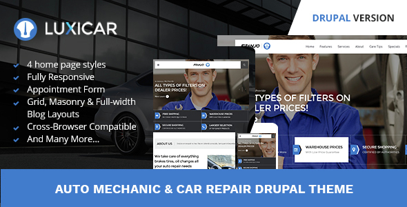Luxicar Automotive & Business Drupal Theme