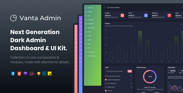 Vanta — Responsive Dark Bootstrap5 Admin Template