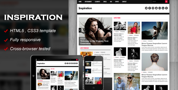 Inspiration - Fully responsive HTML5 template