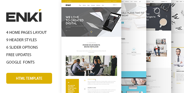 Enki multipurpose HTML5 template