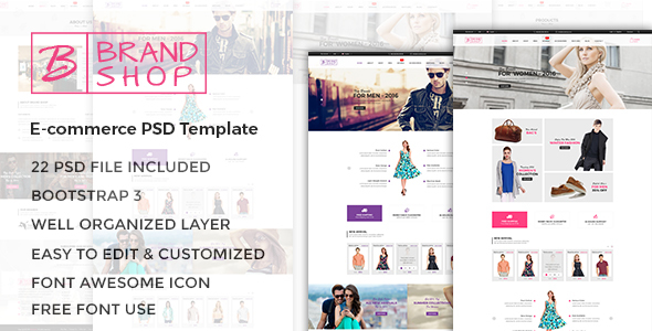 Brandshop - eCommerce PSD Template