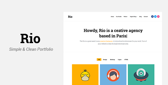 Rio - Creative Responsive Portfolio Template