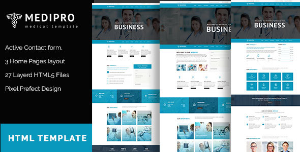 MediPro - Health & Medical HTML5 Responsive Template