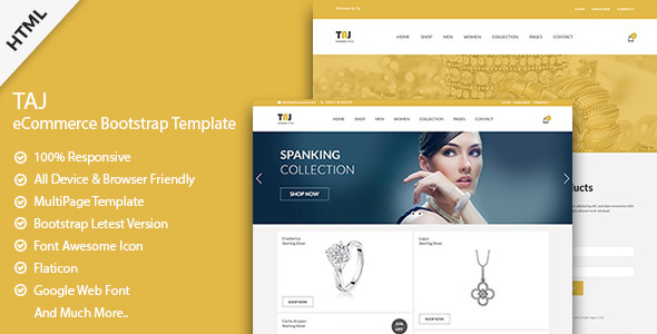 Taj - Jewelry HTML Template