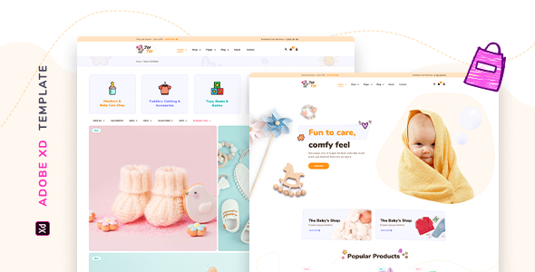 JoyToy - Kids Store Template for XD