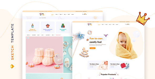 JoyToy - Kids Store Template for Sketch