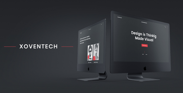 Product preview supplied for Xoventech | Portfolio PSD Template