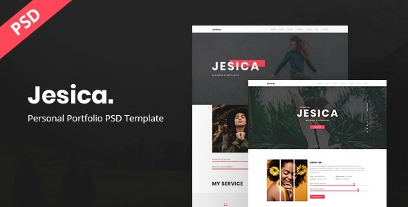 Preview image for Jesica | Personal Portfolio PSD Template