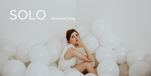 Product preview supplied for Solo - Modern Personal Blog PSD Template