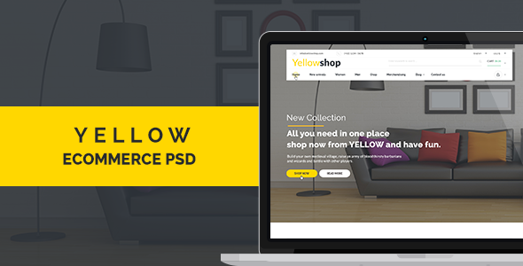 Preview image for Yellow-Multi-Purpose eCommerce PSD