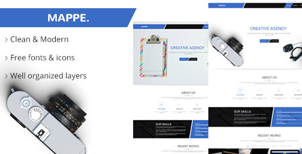 Mappe Portfolio PSD Template listing image