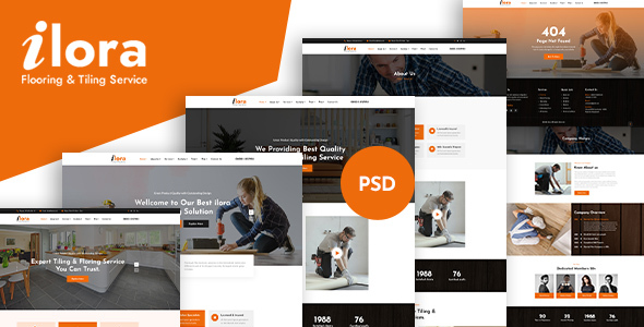 Ilora - Flooring and Tiling PSD Template