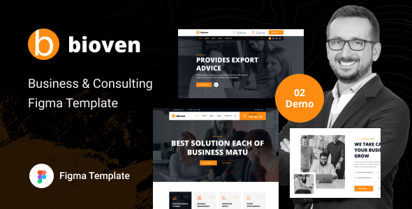 Product preview supplied for Bioven - Business Figma Template