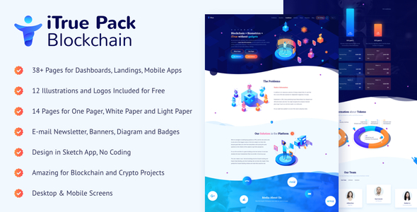 iTrue – Blockchain UI Kit product preview