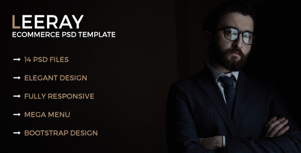 Leeray Ecommerce PSD Template product preview