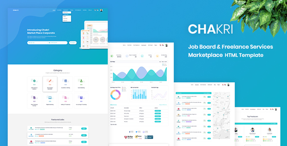 Product preview supplied for Chakri - Job Board & Freelance Services Marketplace HTML Template