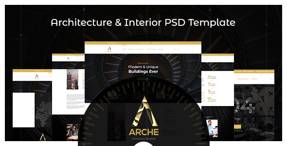 Arche - Architecture & Interior PSD Template