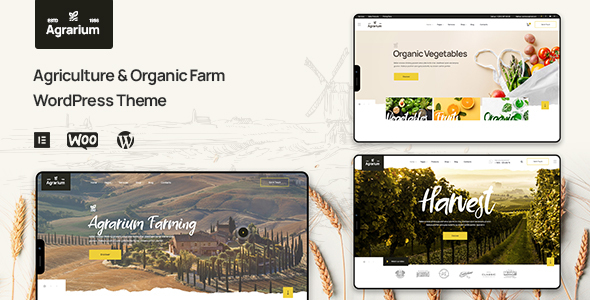 Agrarium | Agriculture & Organic Farm WordPress Theme listing image
