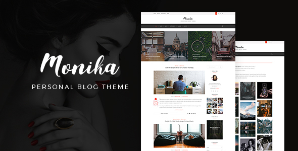 Preview image for Monika | Personal Blog PSD Template