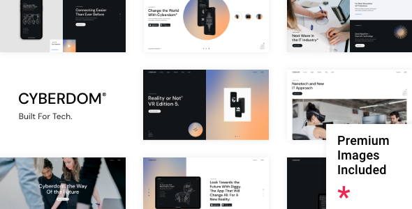 Cyberdom - Technology and Software Company WordPress Theme product preview