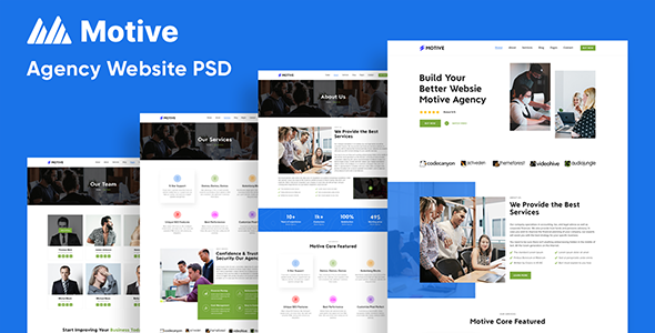 Motive - Business PSD Template