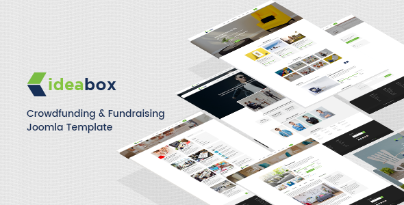 Product preview supplied for Ideabox - Crowdfunding & Fundraising Joomla Template