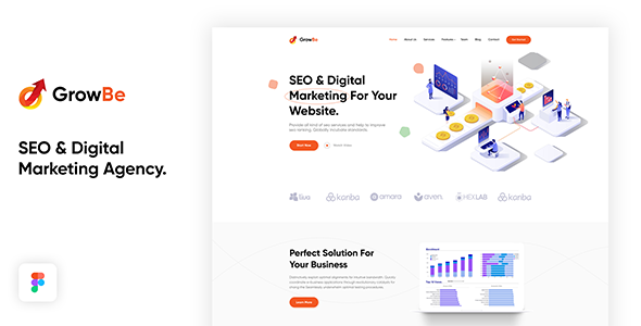 GrowBe - SEO & Digital Marketing Agency Template