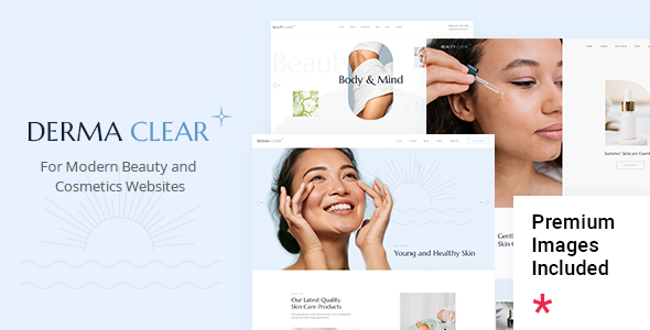 Derma Clear - Beauty Cosmetics & Skincare WordPress Theme
