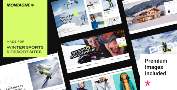 Montagne - Winter Sports & Ski Resort WordPress Theme