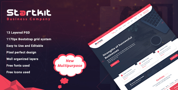 StartKit - Business Multipurpose PSD template