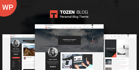 Tozen – Personal WordPress Blog Theme listing image