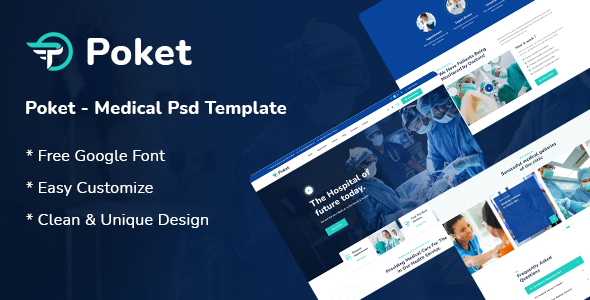 Preview image for Poket - Business And Multipurpose Psd Template