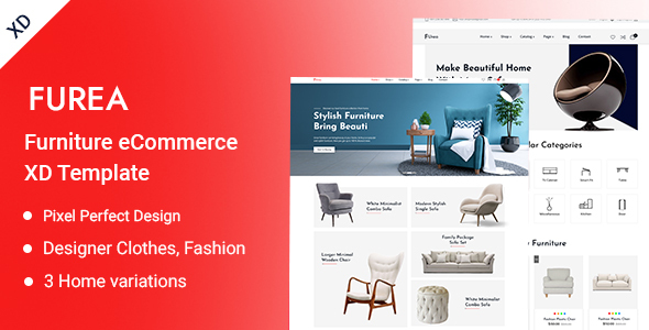 Furea-Furniture eCommerce XD Template